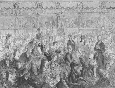 Orkeststoelen Van Covent-Garden door Gustave after Dore